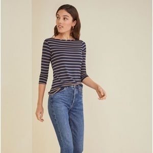 NWOT Amour Vert Francoise 3/4 Sleeve Tee XS